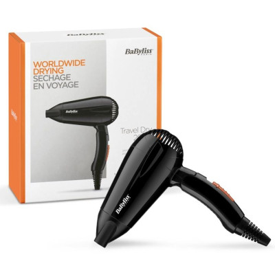 BaByliss Фен 5344E, 2000Вт, складн.ручка, чорний