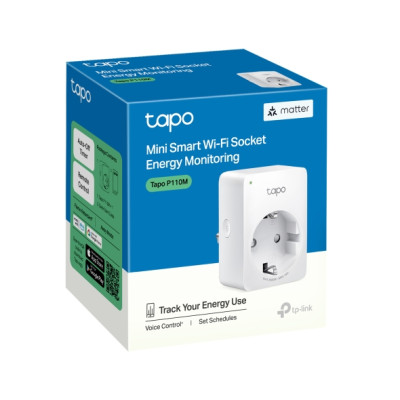 TP-Link Розумна розетка компактна Tapo P110M N300 BT 16A