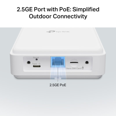 TP-Link Зовнішній маршрутизатор NE200, 5G, 1x2.5GE LAN (PoE) TP-Link Зовнішній маршрутизатор NE200, 5G, 1x2.5GE LAN (PoE)