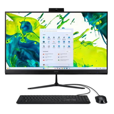 Acer Комп'ютер персональний моноблок Acer Aspire C27-2G 27" FHD, Intel 5-120U, 16GB, F512GB, UMA, WiFi, кл+м, Lin, чорний