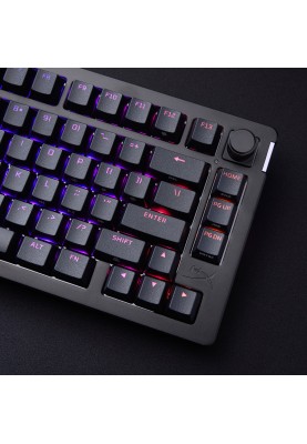 HyperX Клавіатура механічна Alloy Rise 75key, Red, USB-A, EN/UA, RGB, чорний