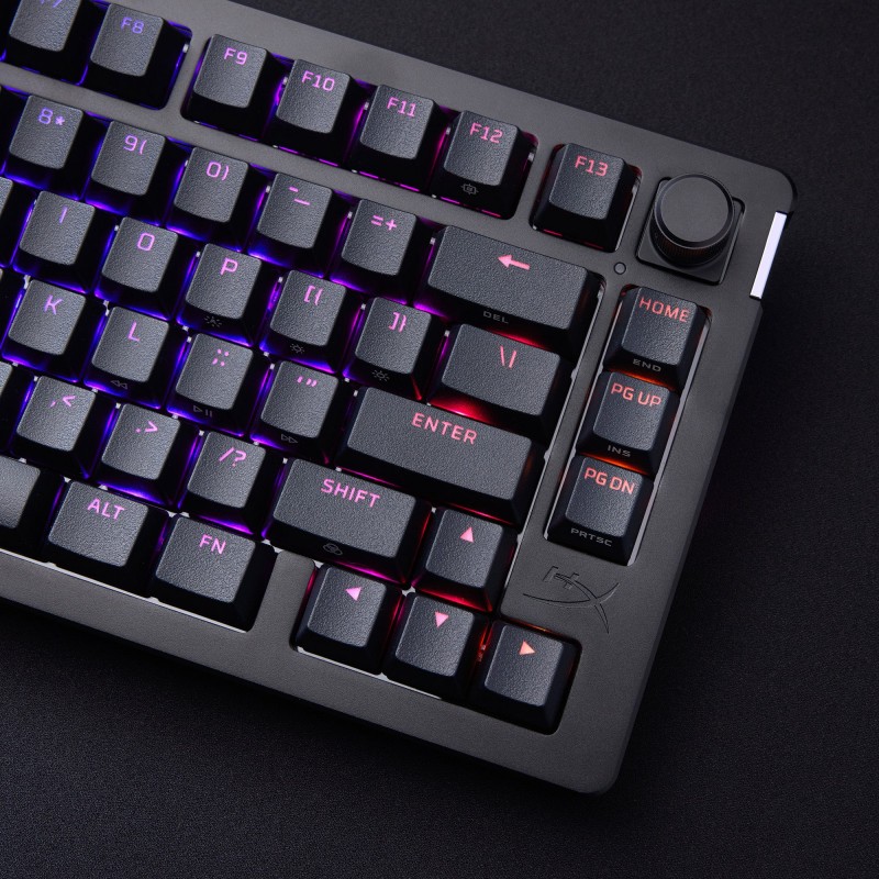 HyperX Клавіатура механічна Alloy Rise 75key, Red, USB-A, EN/UA, RGB, чорний