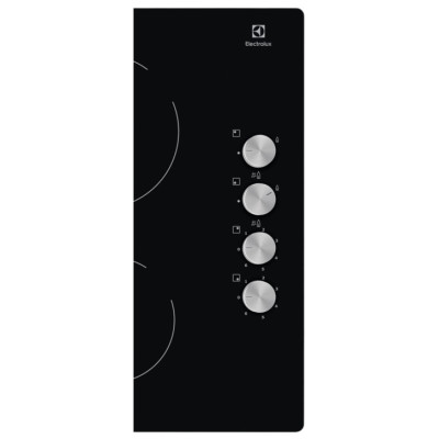 Electrolux Варильна поверхня комбінована (2 газ + 2 склокерам.), 60см, чавун, чорний Electrolux Варильна поверхня комбінована (2 газ + 2 склокерам.), 60см, чавун, чорний