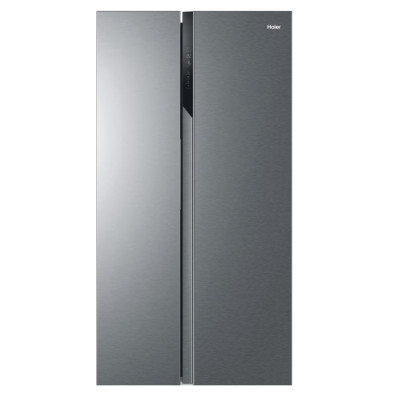 Haier Холодильник SBS, 177.5x90.8х64.7, холод.відд.-337л, мороз.відд.-177л, 2дв., А++, NF, інв., дисплей, сріблястий