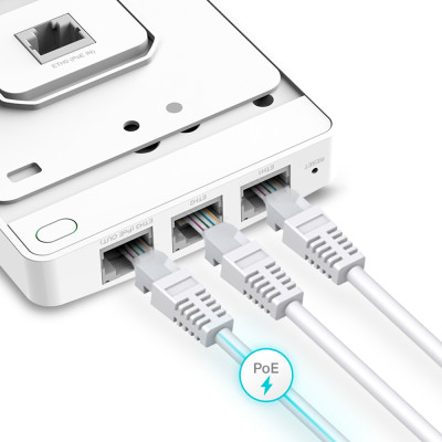 TP-Link Точка доступу  EAP615 WALL AX1800 in 1xGE out 3xGE PoE MU-MIMO