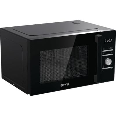 Gorenje Мікрохвільова піч, 28л, електр. керув., 900Вт, гриль, дисплей, конвекція, чорний