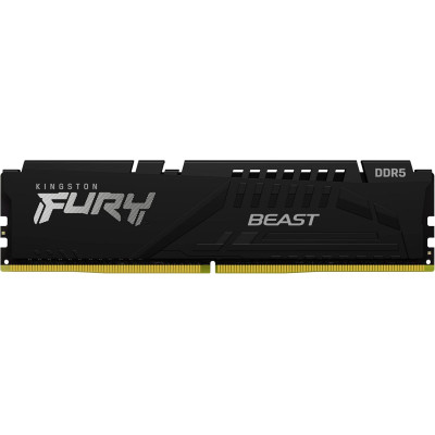 Kingston Пам'ять ПК DDR5 16GB 6000 FURY Beast Black XMP