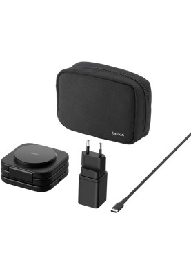Belkin Зарядний пристрій бездротовий 3в1 Travel Pad Wireless Qi2 15Вт, чорний