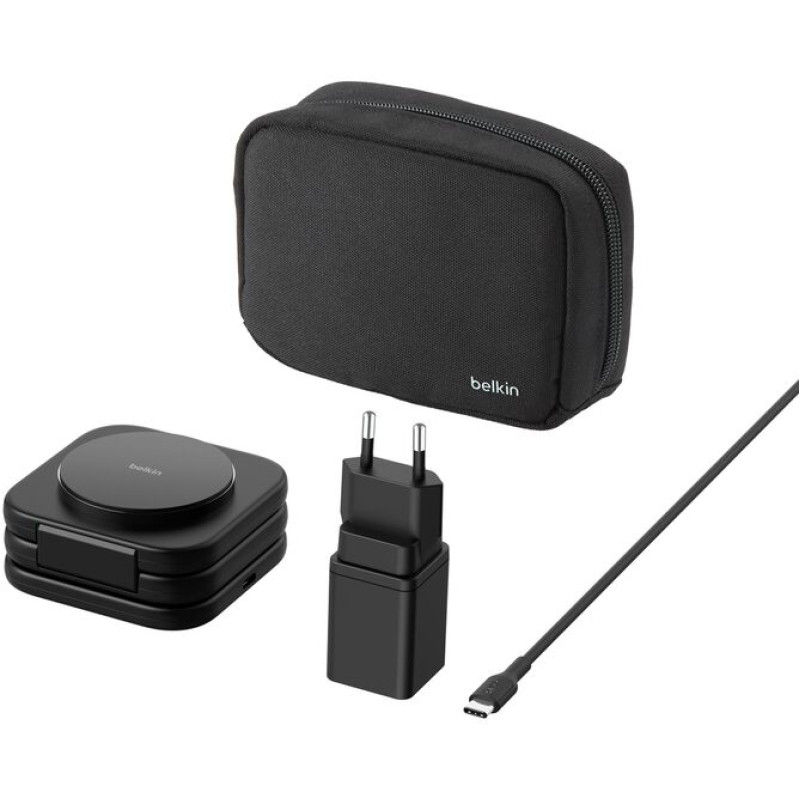 Belkin Зарядний пристрій бездротовий 3в1 Travel Pad Wireless Qi2 15Вт, чорний