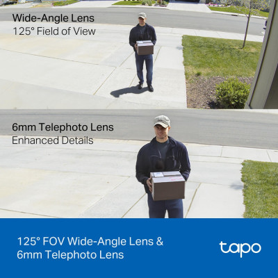 TP-Link Камера IP з подвійним об'єктивом Tapo C246D 3MP N300 microSD motion detection