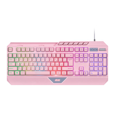 2E Gaming Клавіатура KG315 RGB USB Pink Ukr