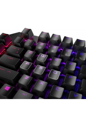 HP Клавіатура механічна OMEN Gaming Sequencer, 115key, LK Optical Blue, USB-A, EN/RU, RGB, чорний