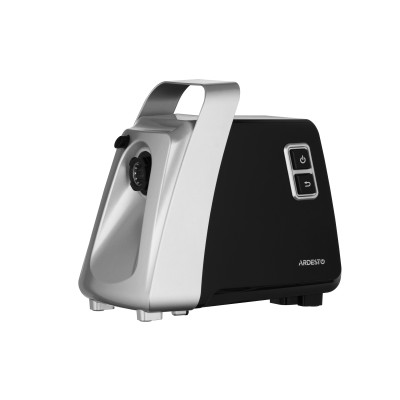 ARDESTO М'ясорубка MGK-2100 - 2100 Вт/2,0кг-хв/4 тертки/томат. сок./бургер-прес/срібл.+чорн.