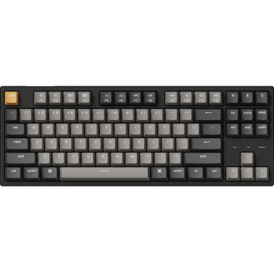 Keychron Клавіатура механічна C1 Pro 87Key, K pro Brown, USB-A, QMK/VIA, EN/UKR, RGB, чорний