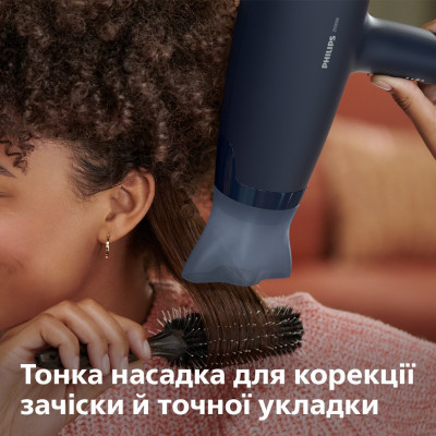 Philips Фен 3000 Series, 2100Вт, 3 режими, дифузор, іоніз-я, хол. обдув, синій