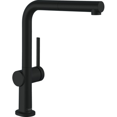 Hansgrohe Змішувач для кухні Talis M54, довж.виливу - 215мм, витяжний, 1важіль, KM270, матовий чорний