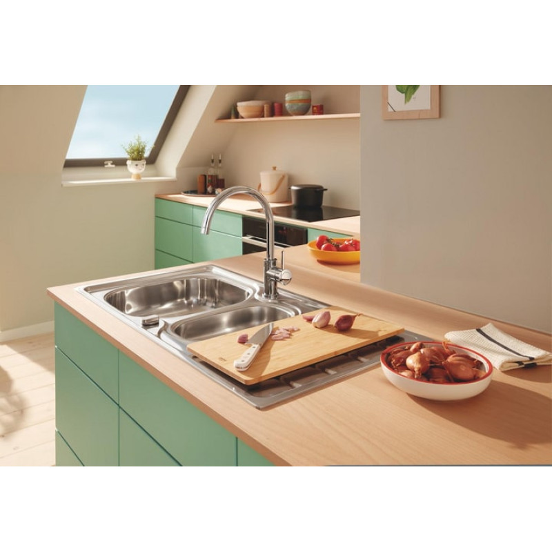 Grohe Змішувач для кухні QuickFix Start Classic, довж.виливу - 223мм, поворотний, 1важіль, хром