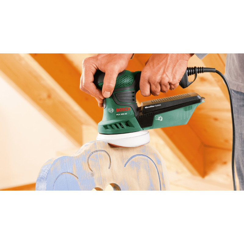 Bosch Шліфмашина ексцентрикова PEX 300 AE 200Вт 125мм 4000-24000об·хв 1.5кг