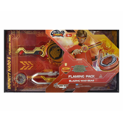 Infinity Nado Дзиґа VI Flaming Pack Палаючий Бойовий Ведмідь (Blazing War Bear)