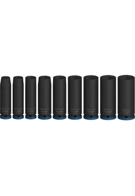 Bosch Набір ударних торцевих головок Professional Deep 9шт 1/4" 50мм