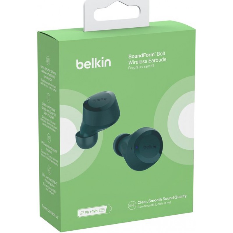 Belkin Навушники Soundform Bolt True Wireless Teal