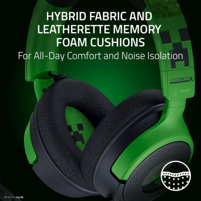 Razer Гарнітура Kraken V4 X, 7.1, USB-A, 1.8м, RGB, Minecraft Ed. Razer Гарнітура Kraken V4 X, 7.1, USB-A, 1.8м, RGB, Minecraft Ed.