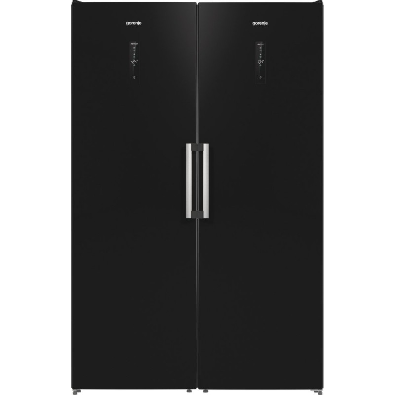 Gorenje Холодильна камера, 185x60х66, 398л, А++, дисплей, зона св-ті, чорний