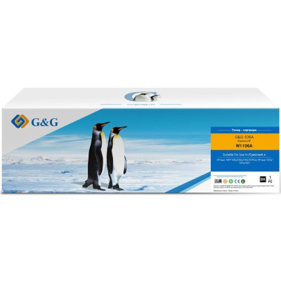 G&G Картридж G&G до HP 106A M107a/107r/107w/135a/135r/135w/137fnw W1106A Black (1000 стор)