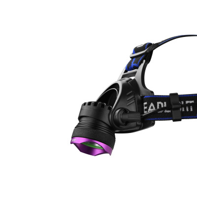 2E Ліхтар налобний акумуляторний HLBL1818 T6, Micro-USB, 1800мА•рік, 230лм, 3 функції освітлення