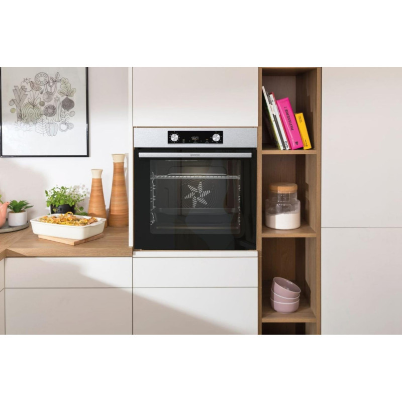 Gorenje Комплект духовка електрична BO6735E02X + поверхня газова G642ABX), 743551, нерж