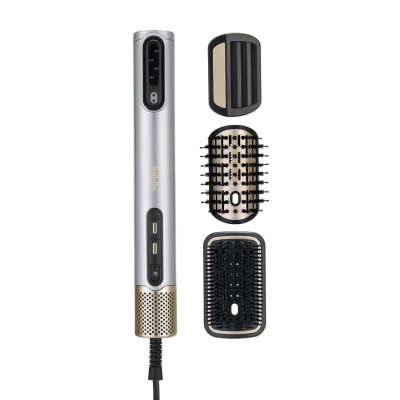 BaByliss Фен-щітка Babyliss Limited Edition SilverGold, 1600Вт, 4 режими, іоніз-я, хол. обдув, кераміка, сірий BaByliss Фен-щітка Babyliss Limited Edition SilverGold, 1600Вт, 4 режими, іоніз-я, хол. обдув, кераміка, сірий