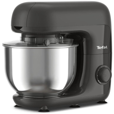 Tefal Кухонная машина Bake Essential 800Вт, чаша-метал, корпус-метал/пластик, насадок-4, чорний
