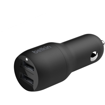 Belkin Зарядний пристрій автомобільний 24Вт 2хUSB-A, чорний