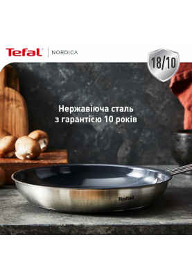 Tefal Сковорода Nordica, 20см, нержавіюча сталь