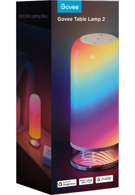 Govee Настільний світильник розумний H6022 Table Lamp 2, RGBICWW, WI-FI/Bluetooth, білий