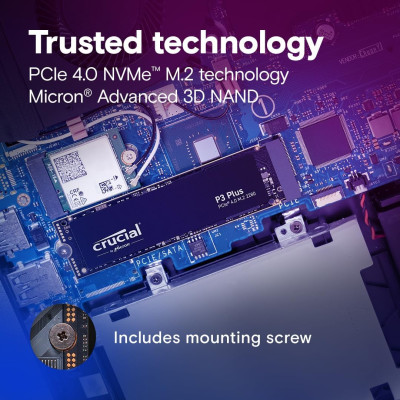 Crucial Накопичувач SSD Crucial M.2 2TB PCIe 4.0 P3 Plus