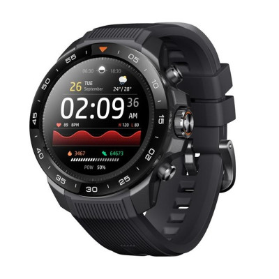 Mibro Смарт-годинник GS Explorer S 48мм, 1.32", 466x466, AMOLED, BT 5.3, Dual-band GPS, 10 ATM, чорний обсидіан
