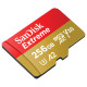 SanDisk Карта пам'яті microSD 256GB C10 UHS-I U3 R190/W130MB/s Extreme V30 + SD