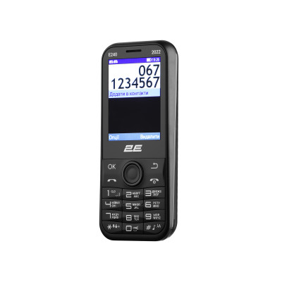 2E Мобільний телефон E240 2022 Dual SIM Black