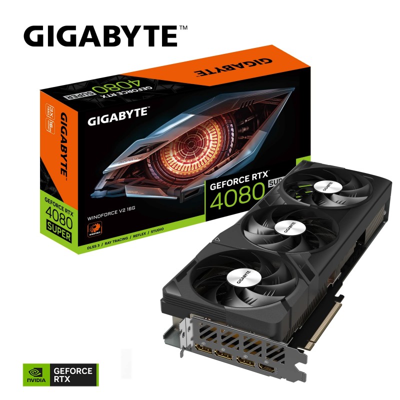 Gigabyte Відеокарта GeForce RTX 4080 SUPER 16GB GDDR6X WINDFORCE V2