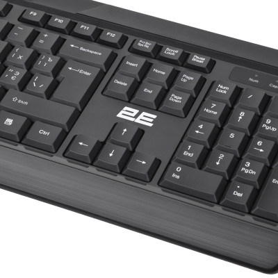 2E Комплект клавіатура та миша MK410 WL, EN/UK/RU, чорний