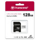 Transcend Карта пам'яті microSD 128GB C10 UHS-I R100/W40MB/s + SD
