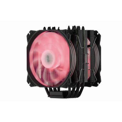 2E Gaming Процесорний кулер Air Cool AC120D6-ARGB, LGA1851, 1700, 1366, 1200, 115x, AM5, AM4, AM3, AM3+, AM2, AM2+, FM2, FM1, 4pin PWM, 3pin +5VARGB, TDP 200W