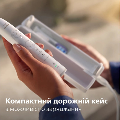 Philips Щітка зубна електр., Sonicare 7100 Series, 62т. колів/хв, насадок-1, футляр, білий