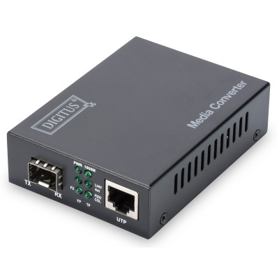 Digitus Медіа конвертор 10 Gigabit Ethernet, SFP supports 1G, 2.5G, 5G and 10G, open slot