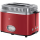 Russell Hobbs Тостер Retro, 1100Вт, метал, червоно-срібний