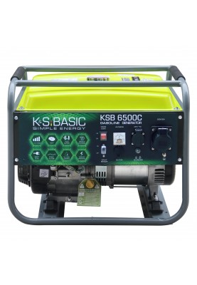 Könner & Söhnen Генератор бензиновий Basic  KSB 6500C, 230В, 5.5кВт, ручний запуск, 66.6кг