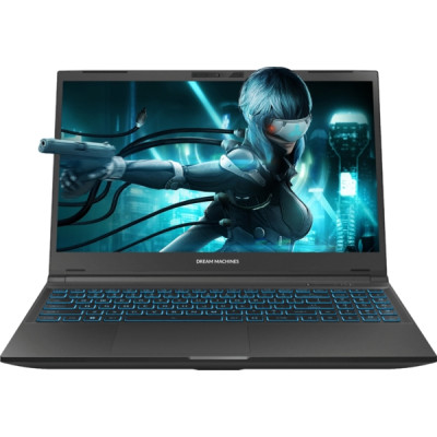 Dream Machines Ноутбук  RG4050-15 15.6FHD IPS, Intel i7-13620H, 16GB, F1TB, NVD4050-6, DOS, чорний