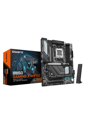 Gigabyte Материнська плата B850 GAMING X WIFI6E sAM5 B850 4xDDR5 M.2 Wi-Fi BT HDMI DP ATX