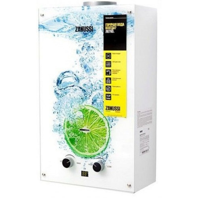 Zanussi Водонагрівач газовий проточний GWH 10 Fonte Glass Lime